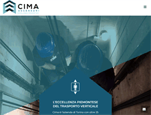 Tablet Screenshot of cima-ascensori.it